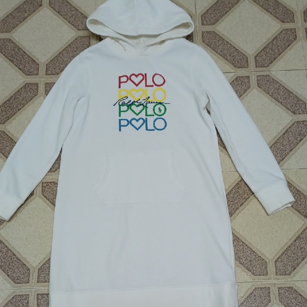 Polo Ralph Laurent Hoodie Dress Size 12